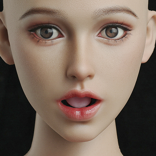 Head with textured mouth + tongue